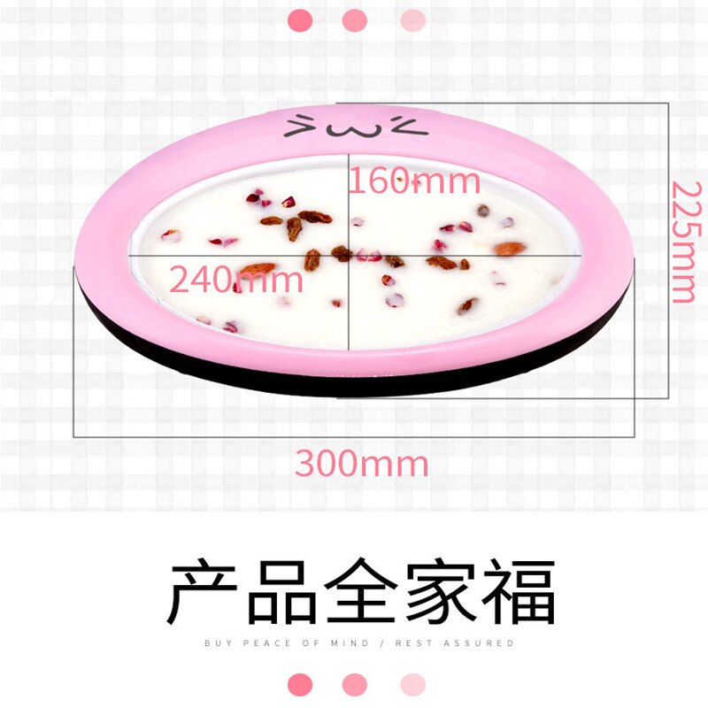 Rolled Ice Cream Maker - Instant Ice Cream Maker Pan with 2 Spatulas, Round Sweet Spot Ice Cream Maker for Kids Blue