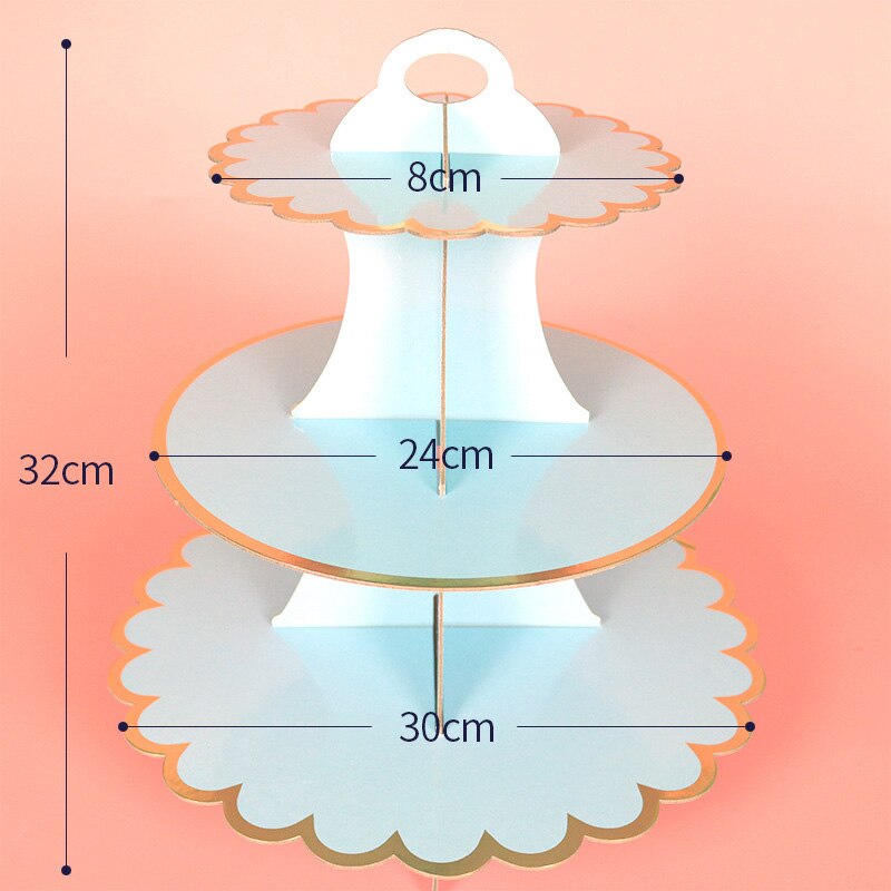 Cake Stand Display Tower 3-Layer Cupcake Stand Food Display Stand Cake Stand Wedding Decoration Birthday Party Favor