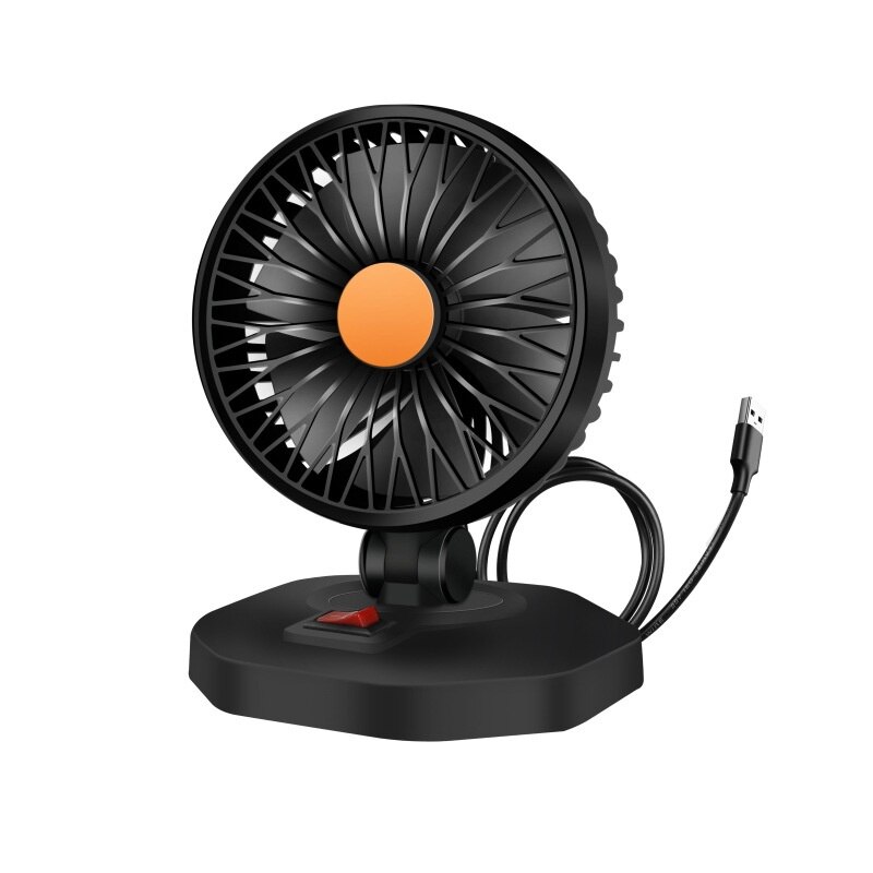 Nircho Auto Kfz Ventilator, Auto Kfz Lüfter 360 ° Drehbarer 12V