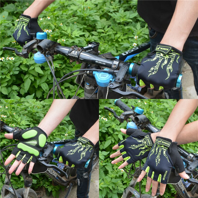 Transpirable bicicleta Guantes De medio dedo Guantes De Ciclismo bicicleta De carretera guante Guantes para moto bicicleta para deportes De bicicleta Guantes