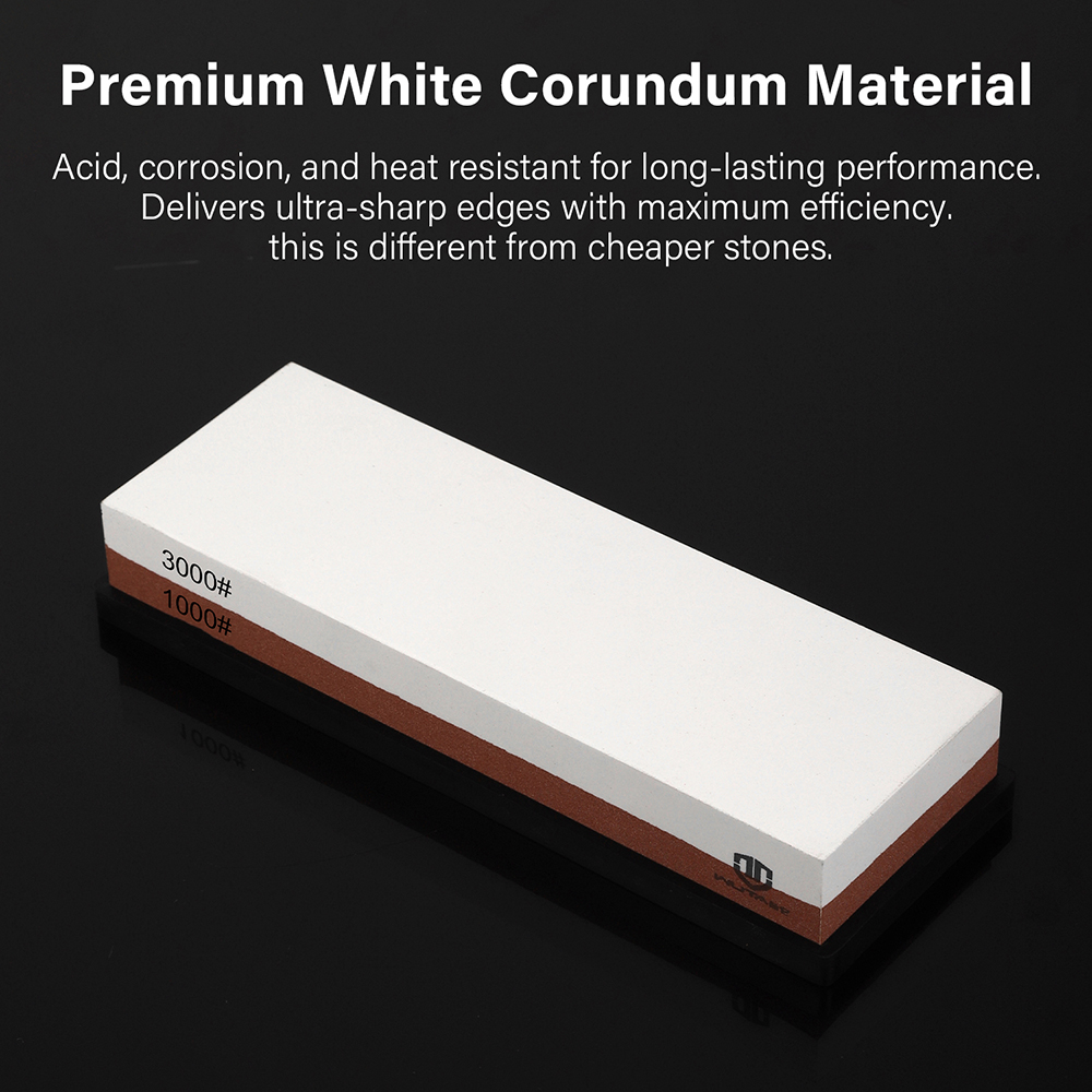 WUTA Knife Sharpener Whetstone Sharpening Stones White Corundum 1000/3000 Grit Water Grinding Stone Leather Tools