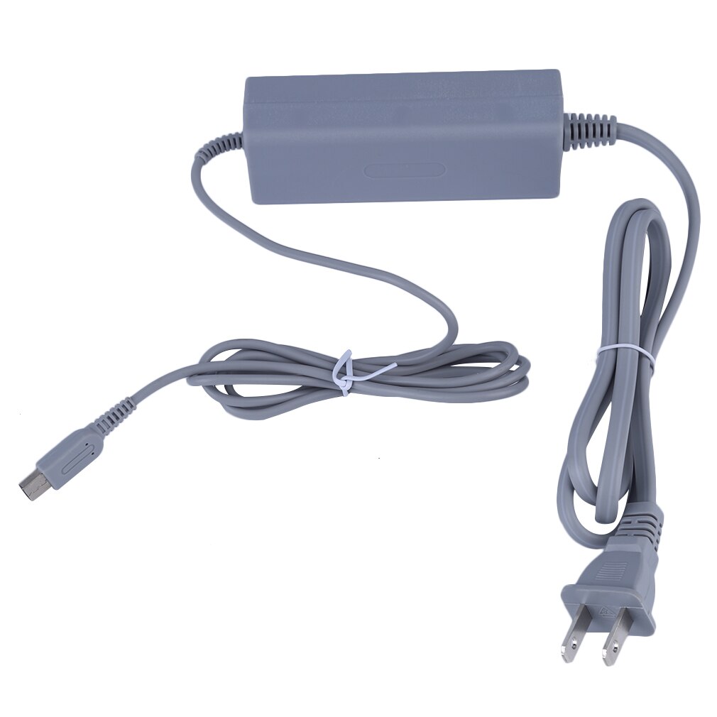 AC Power Supply Adapter Wall Charger Verwisselbare Oplaadkabel Voor Nintendo Controller US Plug Grijs
