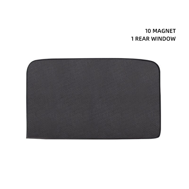 1pc voiture fenêtre latérale ombre magnétique voiture pare-soleil Protection UV voiture rideau voiture fenêtre pare-soleil fenêtre latérale pare-soleil fenêtre Film: Back 10 Magnets