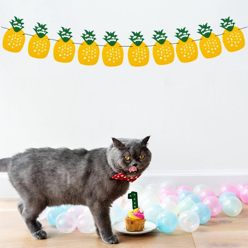 Foto rekvisita bunting banderoller ananas blad flagga baby shower bröllop födelsedag sommar hawaiian tropisk fest dekoration evenemang leveranser