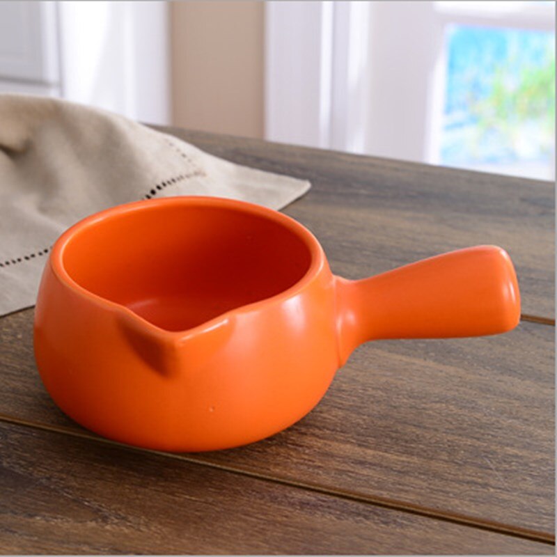 Koreaanse Braadpan Melk Pot Soep Pot Keramische Pot Baby Baby Voedingssupplement Melk Pap Keuken Benodigdheden: 700ml / Oranje