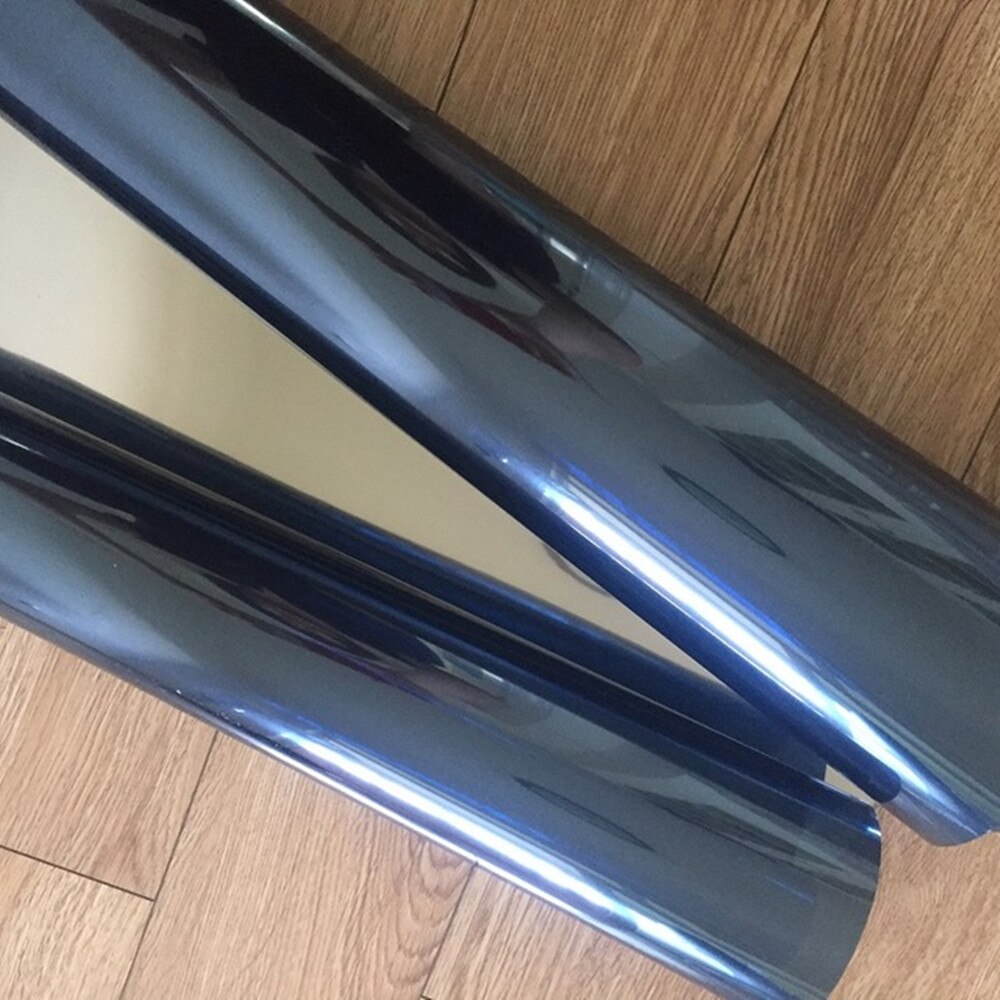 Dark Blue Window Tint Solar Tint Film 99%UV Proof Window Film Self Adhesive Sticker for Building Window Glass Length: 152cm(60")
