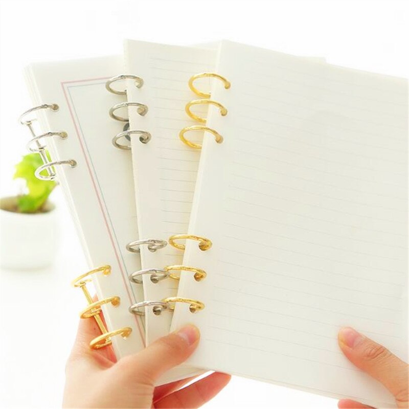2pcs Office Binding Supplies Metal 3 Ring Binder Ring Handbook Loose-leaf Storage Tool Handbook diy A5A6A7B5 Universal