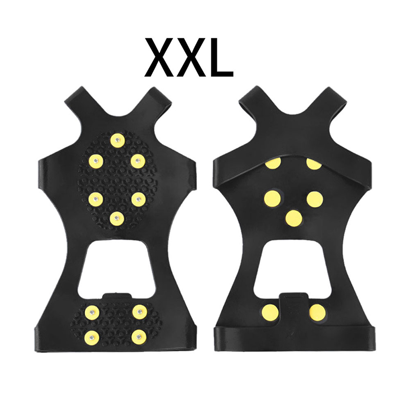 1 par s-xxl 10 pigger anti-skli snø isklatresko pigger isgrep klosser stegjern stegjern vinterklatring anti-skli sko deksel: Xxl
