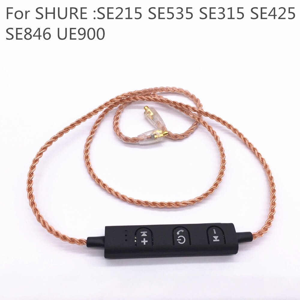 MMCX Bluetooth Wireless Cable for Shure SE215 SE535 SE846 Earphone for Sennheiser Earphones ie80 ie8I UE TF10 TF15 ZST ZS3