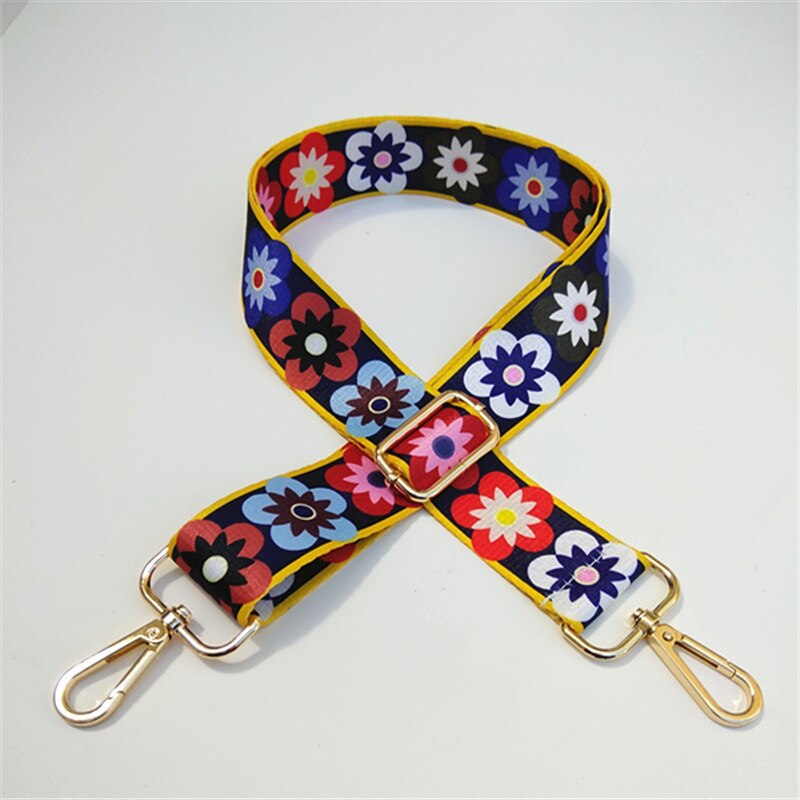 Hjkl saco alça alça presente mulheres removível diy ombro arco-íris bolsa acessórios corpo cruz mensageiro saco de náilon tiras: D