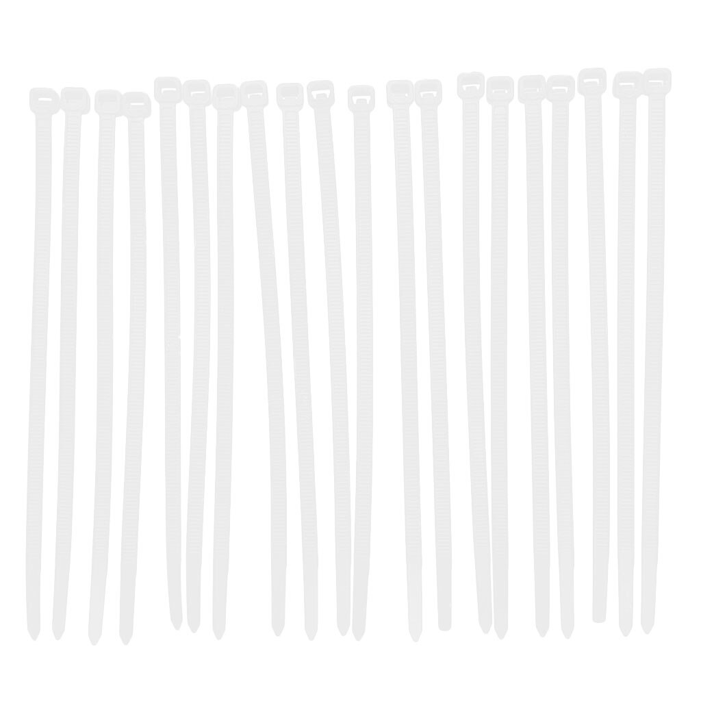 20 piezas bridas de nailon resistentes a los rayos UV, largas y anchas, Extra grandes, con cremallera, correa de envoltura de Cable