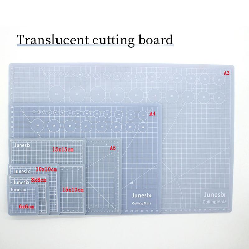 Translucent Cutting Board Pvc Cutting Mat Pad Patchwork Cut Pad Tools Manual Diy Tool Cutting Board Self-healing