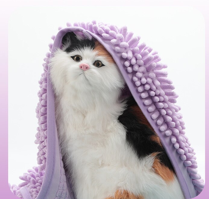Pet Towel - Quick Water Absorption - Polyester - Dog Grooming Supplies