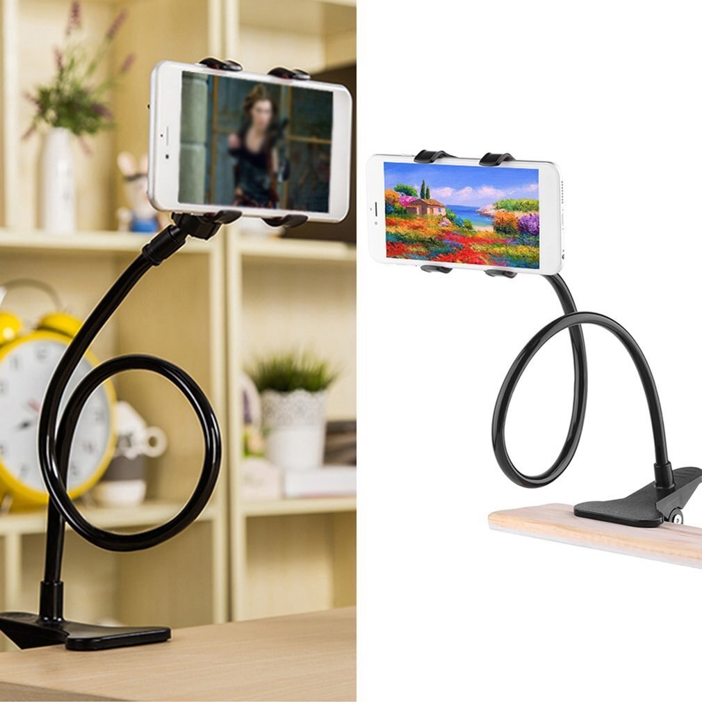Mobile Phone Lazy Bracket Pvc Platsic Multifunction Stand Holder Flexible Bed Desk Table Clip Bracket 1 Piece