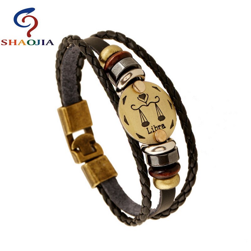 Lederen Armband Vrouwen Sieraden Leeuw Lederen Armbanden &amp; Bangles Charm Brons Legering Gesp Pulseras Mujer Sieraden voor Vrouwen
