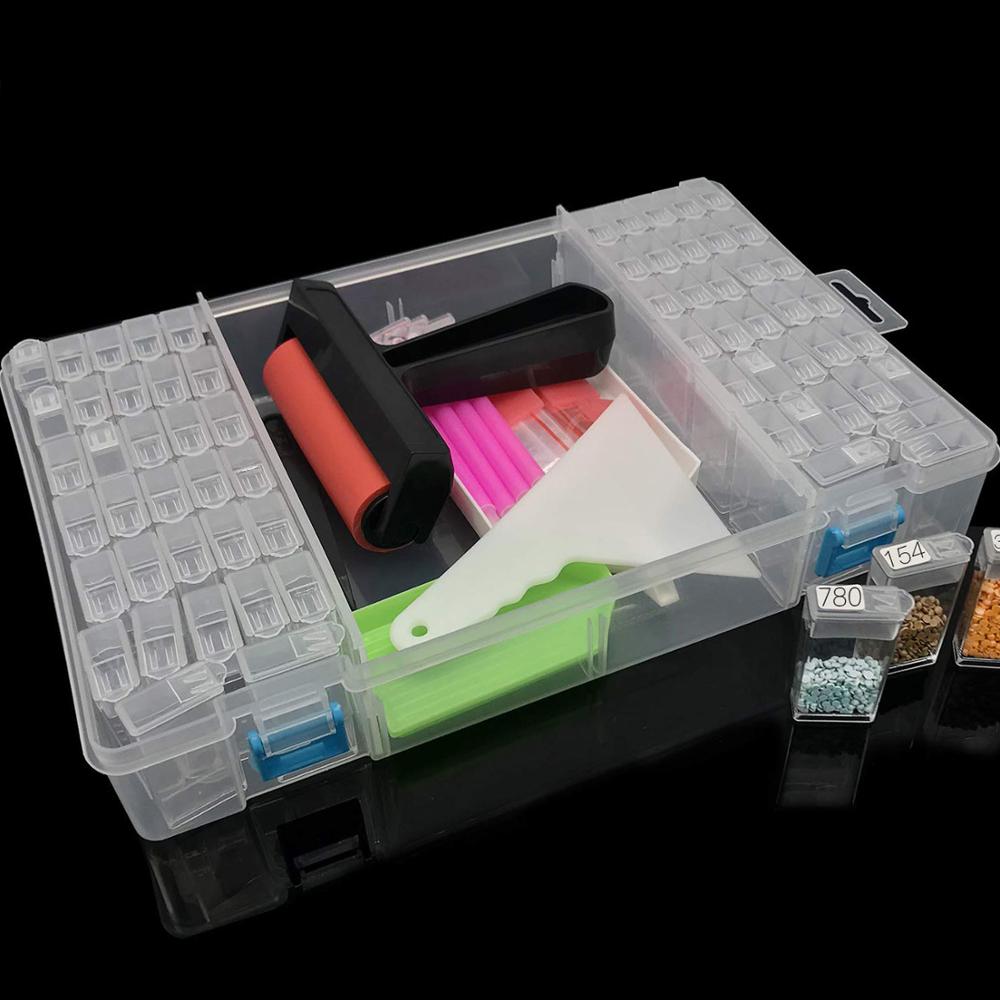 5D diamond painting tools kit for diamond embroidery accessories art supplies storage