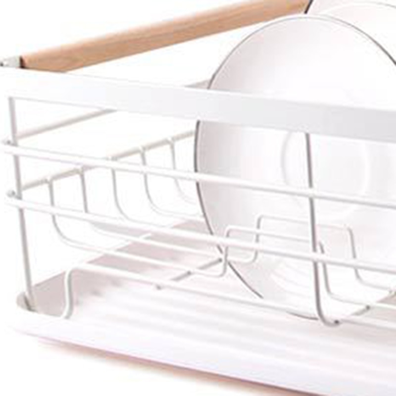 Iron Kitchen Dish Drying Rack Tableware Drainer Storage Basket Shelf Forks Bowl Plate Dishes Holder Drainer Sink Organizer