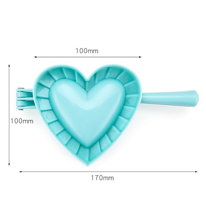 Plastic Dumpling Maker DIY Heart Butterfly Shape Kitchen Pierogi Mold Clips For Dumplings Ravioli Dough Press Kitchen Gadgets: L Heart