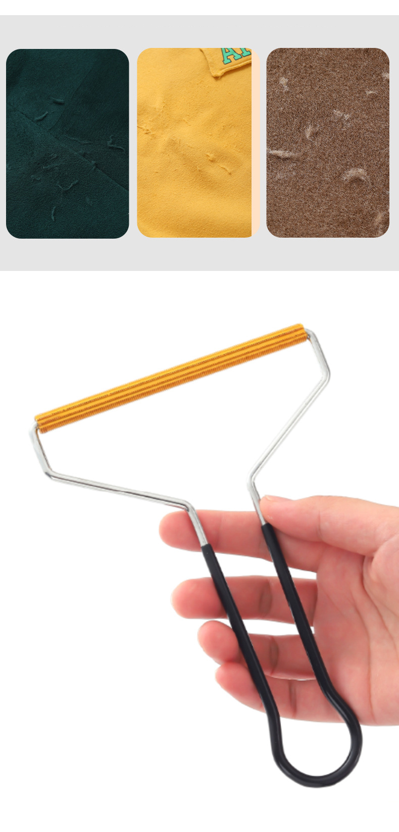 Grattoir manuel en alliage de magnésium pour animaux de compagnie, acier inoxydable, éliminateur de boules pour chats et chiens, fournitures solides et durables pour Nettoyage des animaux de compagnie