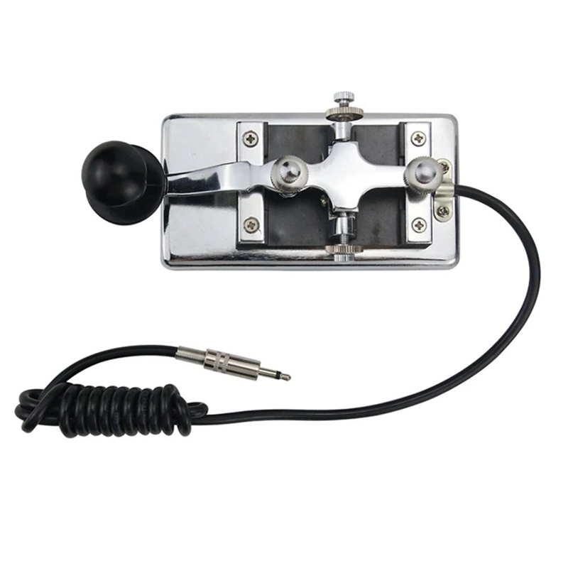 -K4 Manual Telegraph Key Morse Key CW Key Fit For Shortwave Radio Morse Code Practices CW Communications