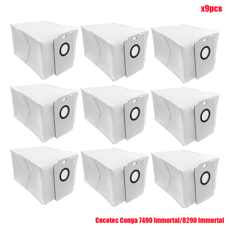Reemplazo de bolsas de polvo para Cecotec Conga 7490 Immortal / 8290 Immortal / Kabum Smart 900, piezas de bolsas de gran capacidad: Amarillo claro