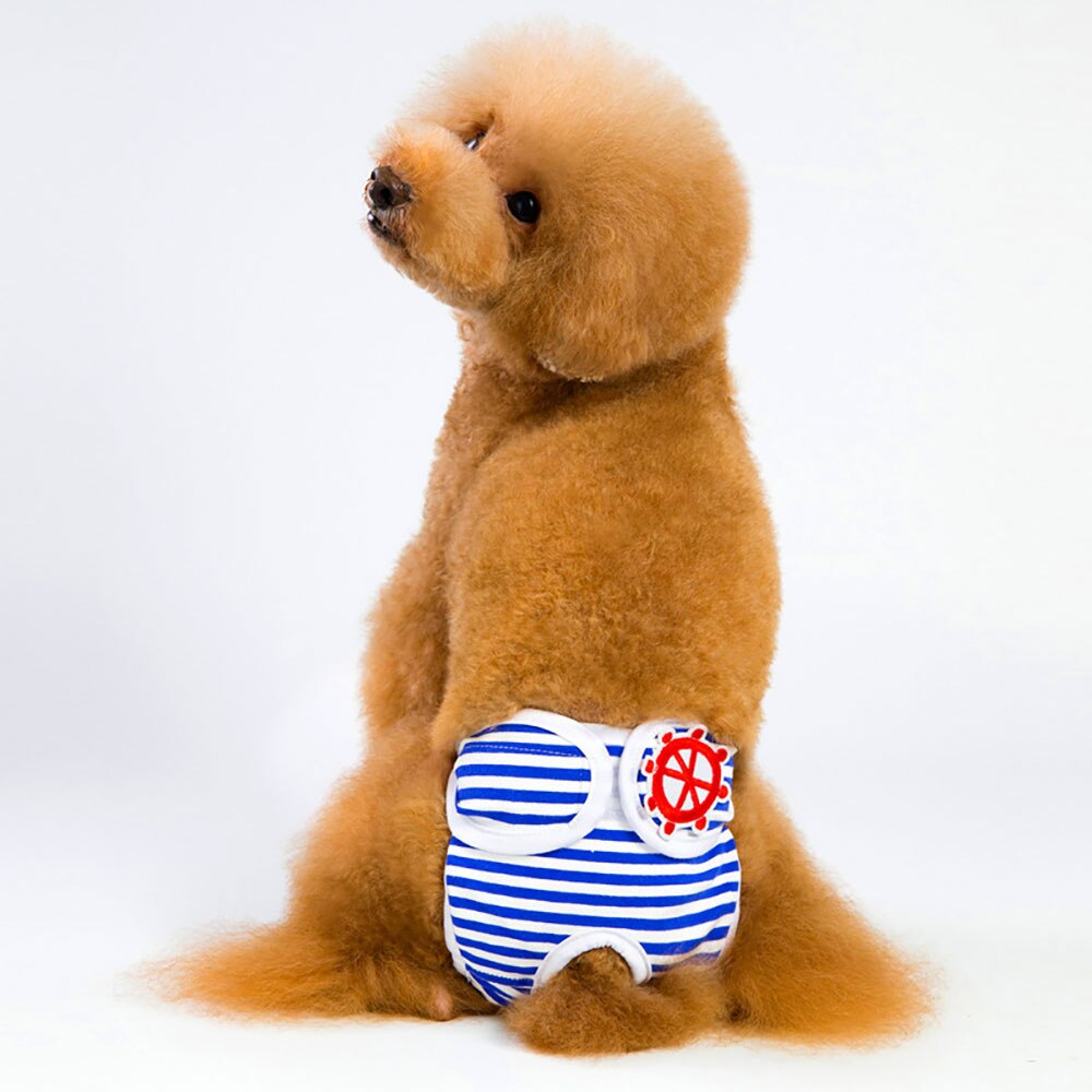 Hunde fysiologiske bukser hundeundertøj anti-chikane stribede fysiologiske bukser dyreprodukter vaskbare shorts