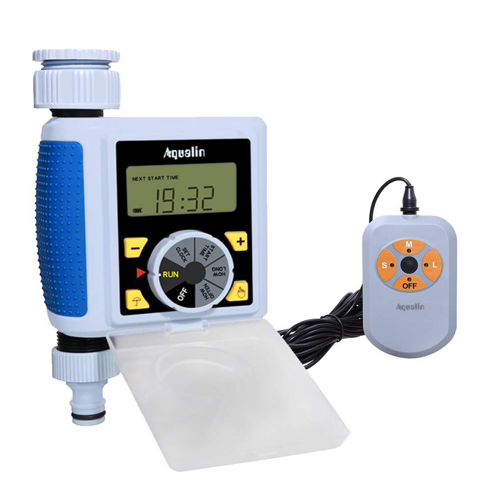 Big Dial&amp;Large Screen Automatic Water Timer Irrigation Garden Controller 21055 and Rain Sensor 21103 and Humidity Sensor 21106: with humidity sensor