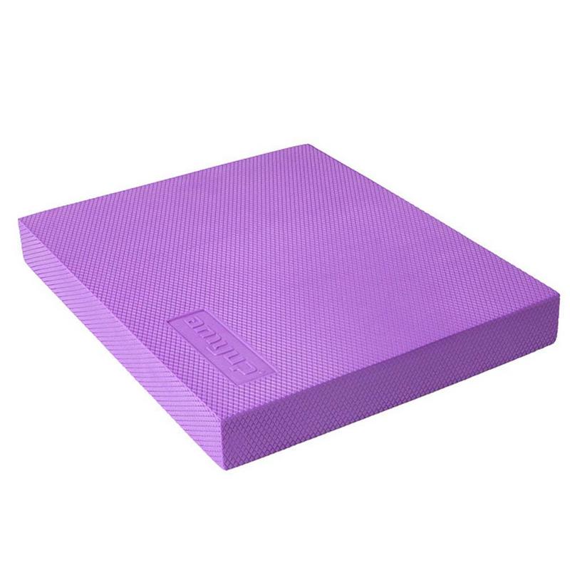 Yoga Mat Foam Balanced Cushion Waist Training Balance Pad Ankle Knee Rehabilitation Physical Therapy Balancing Training Mat: Purple