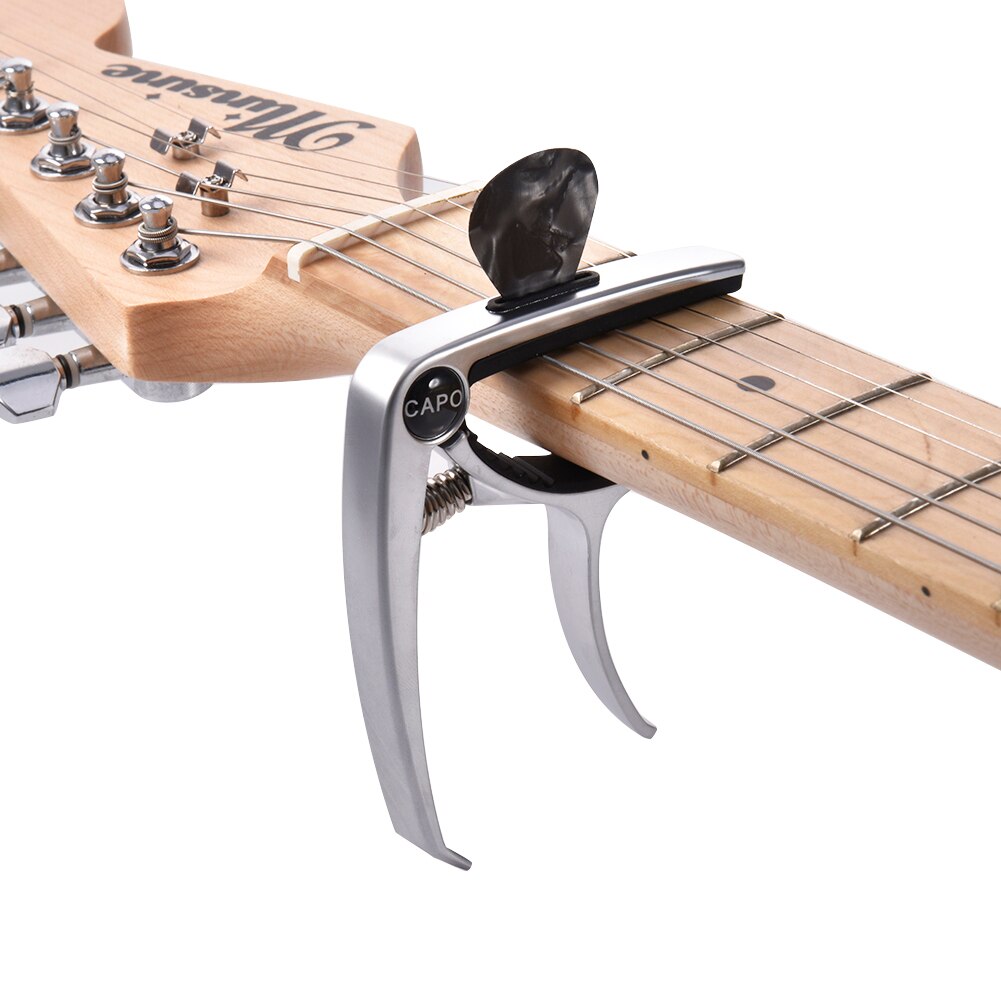 Gitaar Capo Quick Change Clamp Key Aluminiumlegering Metalen Akoestische Klassieke Gitaar Capo Voor Elektrische Gitaren Ukeleles Mandolines