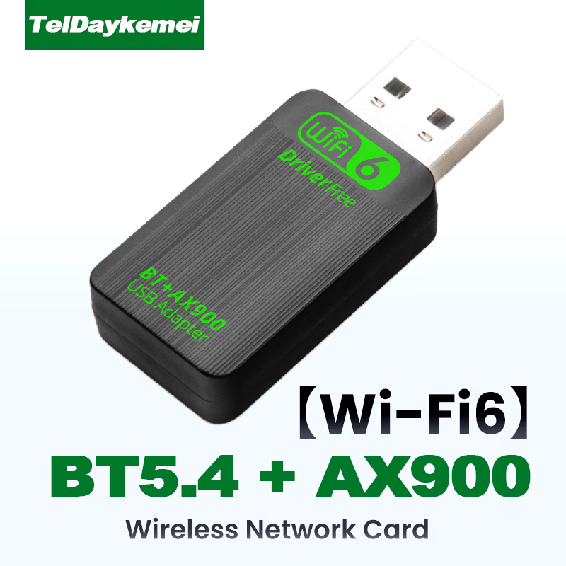 AX900 USB WiFi 6 Bluetooth 5.4 Adapter 2in1 Dongle Dual Band 2.4G&5GHz USB Network Wireless Wlan Receiver For Win 10/11: Default Title