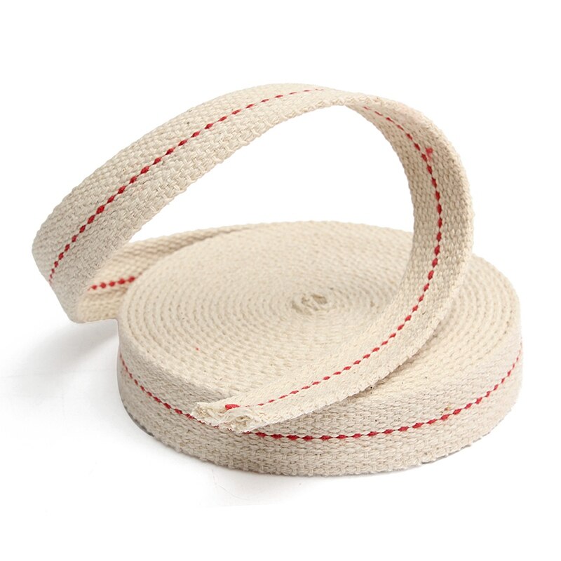 KiWarm 4.5Meters Width 2cm Flat Cotton Oil Lamp Lantern Wick For Kerosene Burner Lighting Lamps Making DIY Material