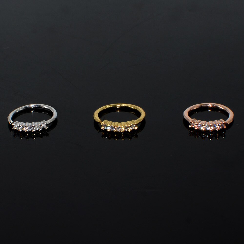 3 pièces Piercing nez bijoux de corps Cz nez cerceau narine zircone nez anneau minuscule fleur hélice Cartilage Piercing bijoux 20G