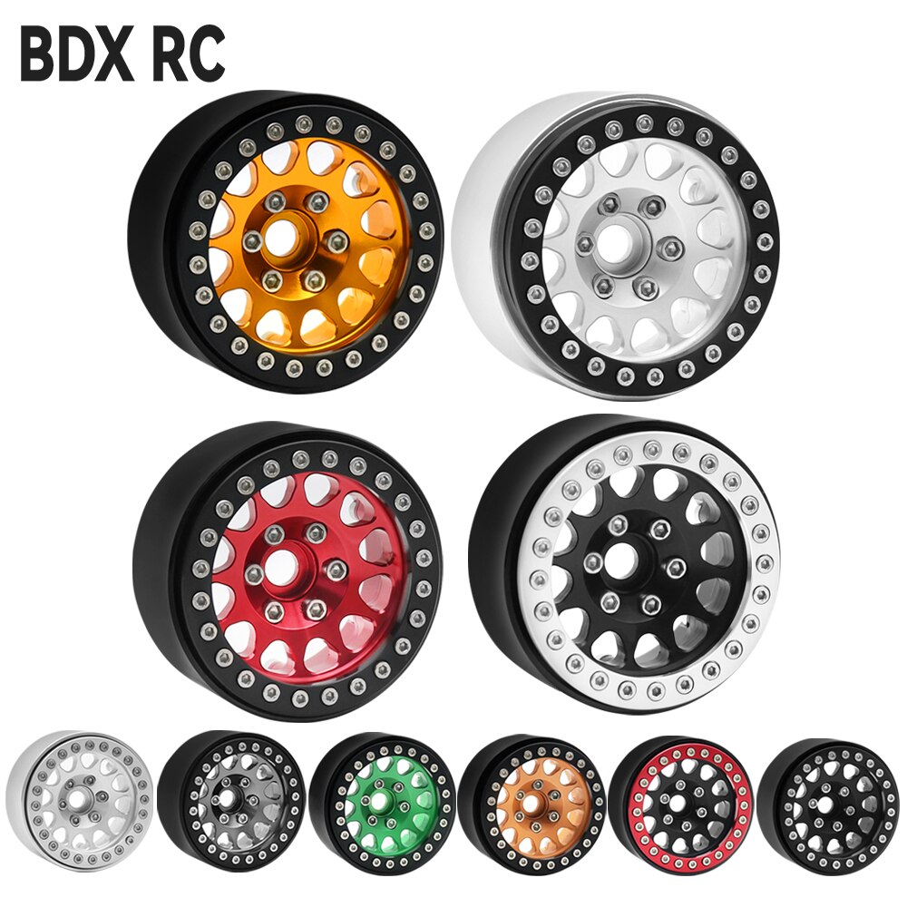 Metall 1.9 beadlock hjulnav för 1/10 hsp redcat  rc4wd wraith tamiya axial scx 10 d90 hpi rc bil reservdel