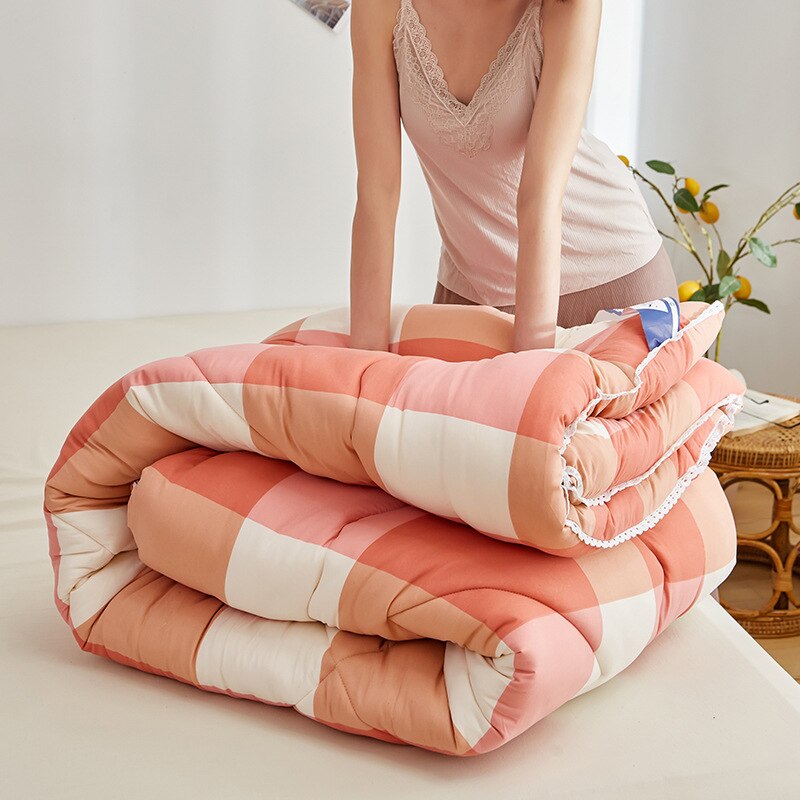 Strepen Plaid Enkele Quilt Winter Warm Grote Dikke Dekbed Dekbed Volwassenen En Kinderen Sprei Cover 150X100Cm Beddengoed: G