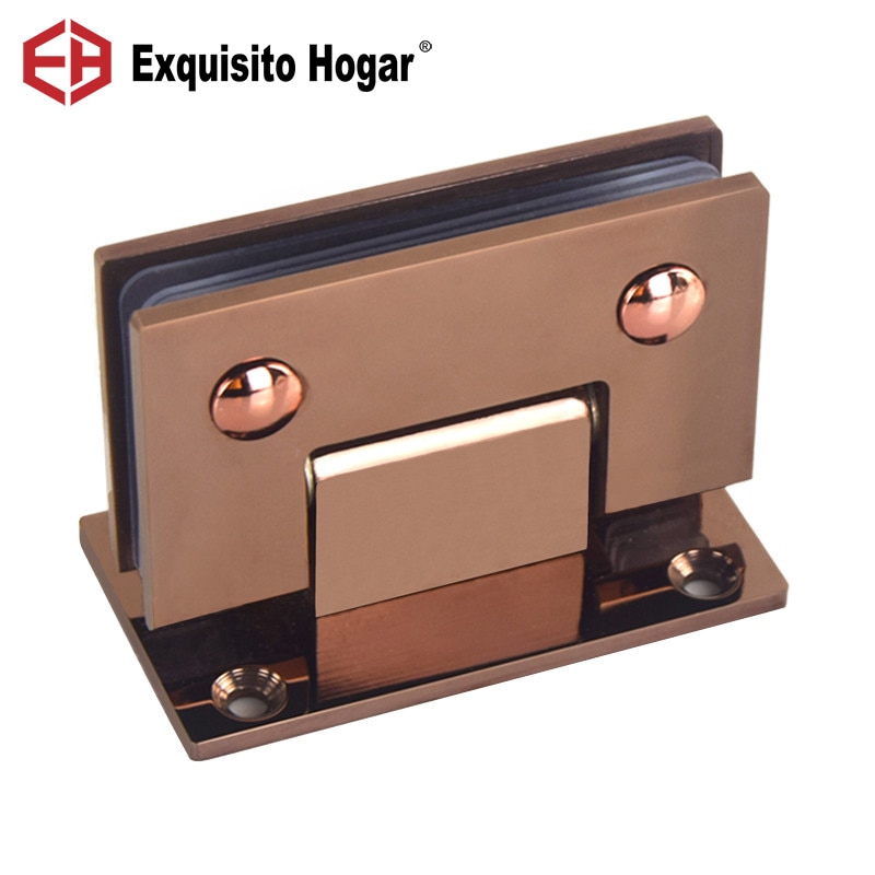Rose Gold Edelstahl 304 Feste Schlecht Clip Dusche Zimmer Scharnier Rahmenlose Glas Tür hoch Und Unten Ordner Falten Seite