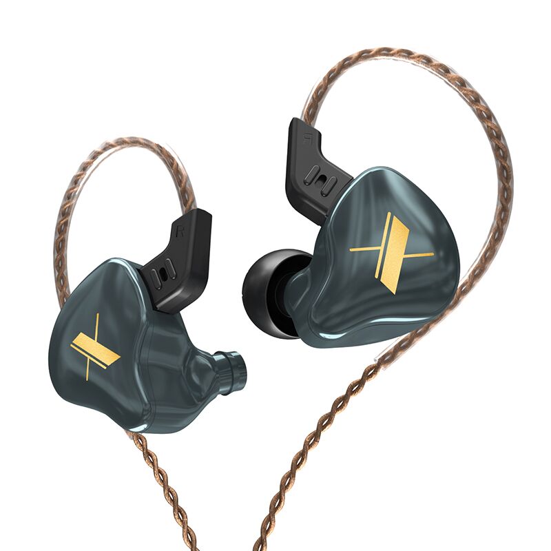 KZ EDX-auriculares internos HIFI 1DD, cascos deportivos con cancelación de ruido, KZ ZSX ZS10 PRO ZSN: Grey no mic