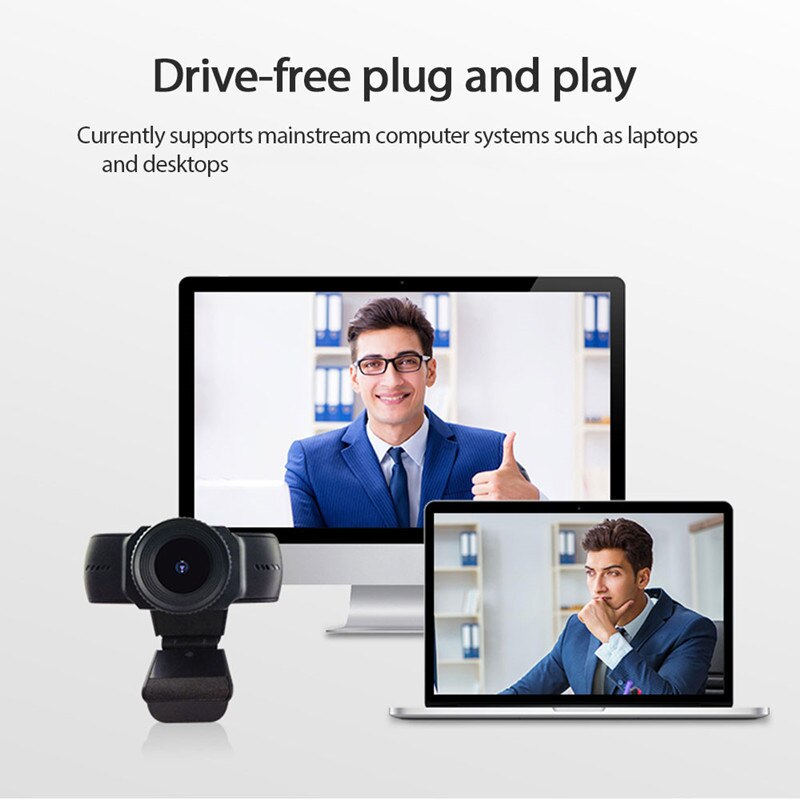 720/1080p Autofocus HD Webcam USB2.0 Large Lens Built-In Microphone Free Drive Computer Camera For Video Conferencing
