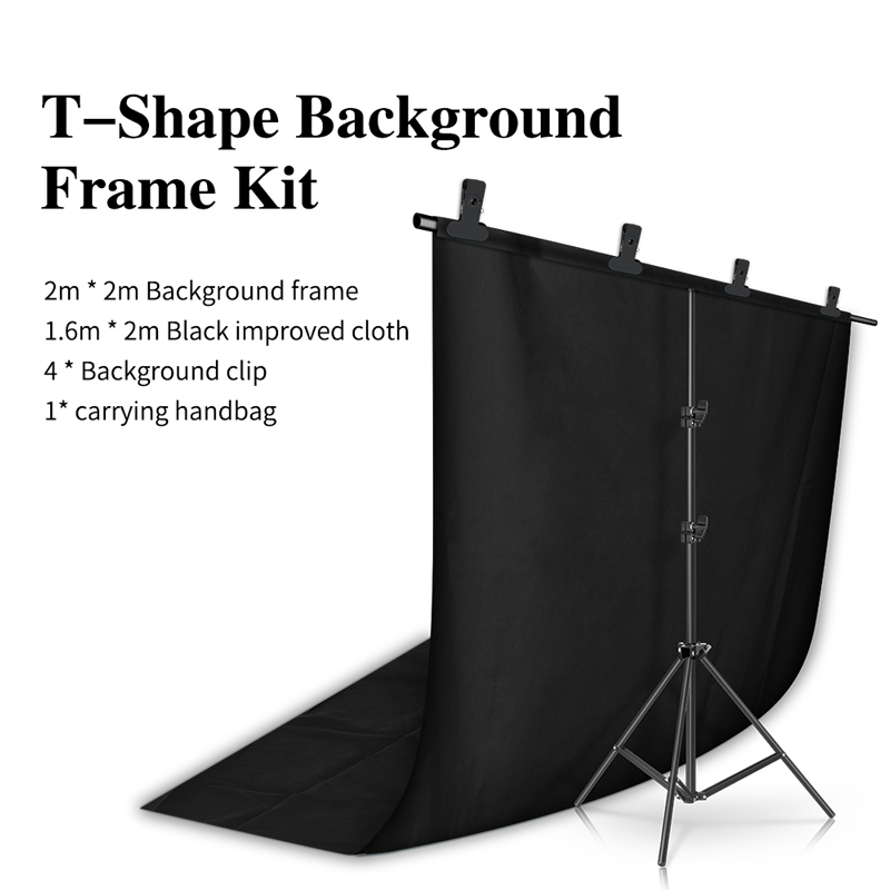 Soporte de fondo para fotografía, sistema de soporte Chromakey, Kits de luz, Video, poliéster, algodón, estudio fotográfico con bolsa de transporte, 2m x 2m: royal blue