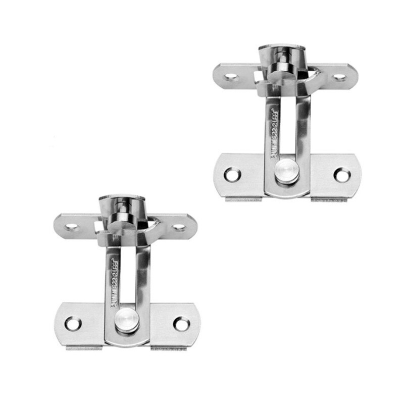 Verrou de porte de toilette à 90 degrés, 1/2 ensembles, avec loquet, outils de sécurité, pour armoire de grange, salle de bains, accessoires de cuisine, amélioration de l&#39;habitat