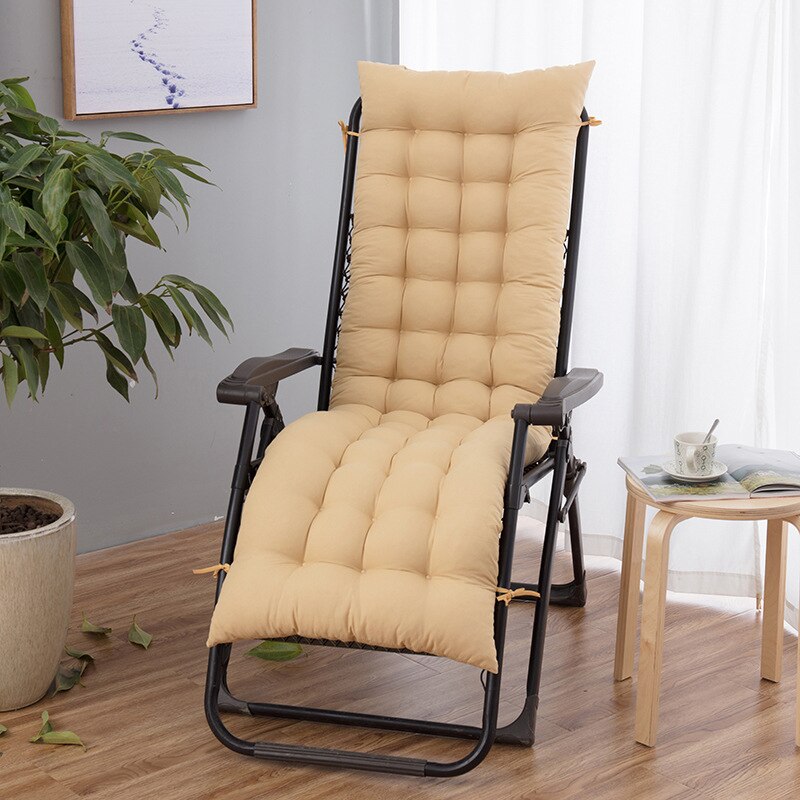 Lange Liege Kissen Schaukel Rückenlehne Stuhl Matten Sonnenschein Garten Terrasse Sonne Liege Kissen Bank Tatami-matt Hause Dekoration: Beige / 48x120cm