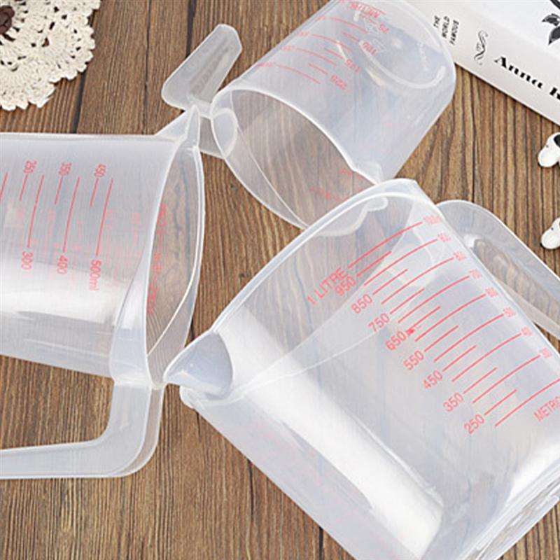 1000ml Liquid Measuring Cup Container Clear Plastic Graduated Measuring Volumetric Beaker Tool Baking Kitchen Accessories