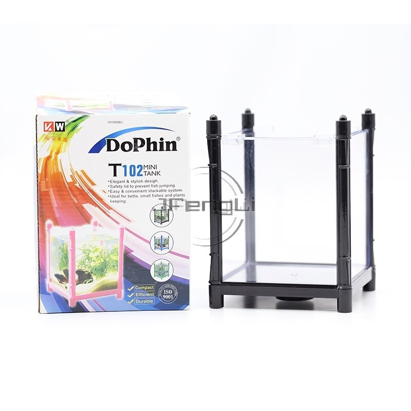 KW Dophin Acrylic Mini Betta Box Ornamental Fish T... – Vicedeal