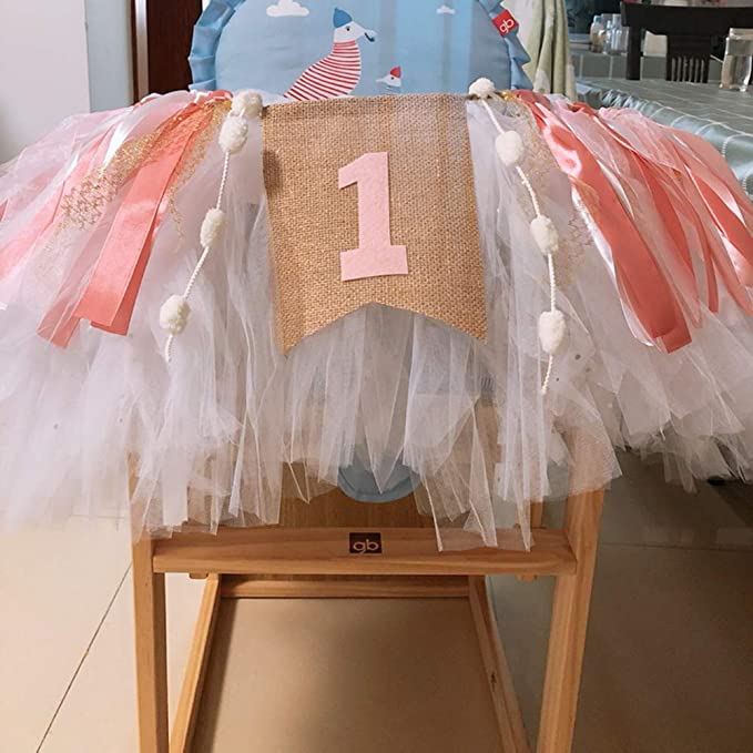 Glücklich Geburtstag Dekoration Geburtstag Mädchen Hohe Stuhl Ein Banner Ersten Geburtstag 1 jahr Geschlecht Offenbaren Party Baby Dusche Dekorationen