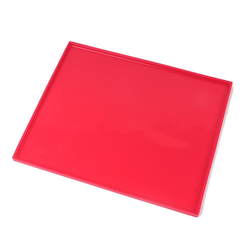 Silicone four tapis de cuisson gâteau rouleau tapis antiadhésif gâteau Pad cuisson pâtisserie outils bricolage gâteaux rouleaux moule suisse rouleau tampons outils de cuisson: red
