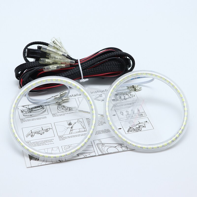 For Mercedes-Benz e class w211 E200 E220 E270 E280 E320 E420 CDI 2003-09 Ultra bright SMD white LED angel eyes halo ring kit