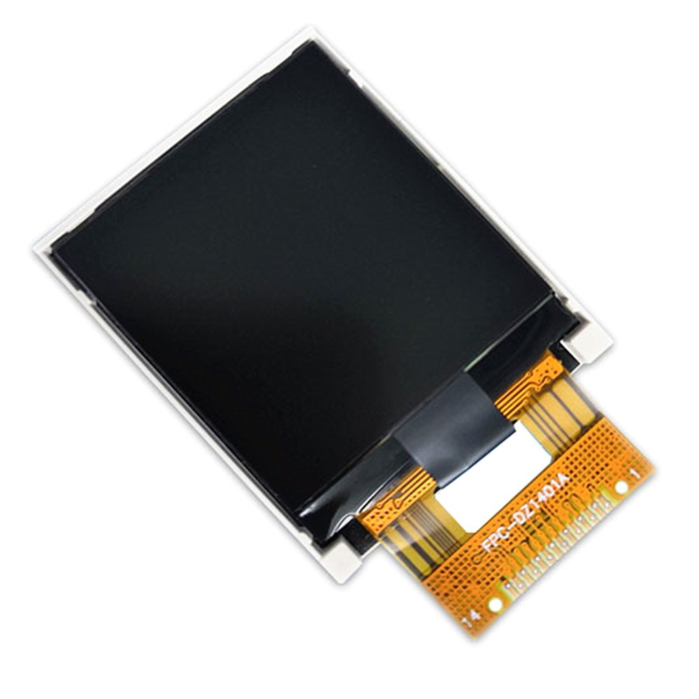 1,44 pulgadas TFT puerto serie LCD pantalla 14PIN ST7735S unidad 128x128 HD todo color soldadura gran ángulo de visión paso de 0,8mm
