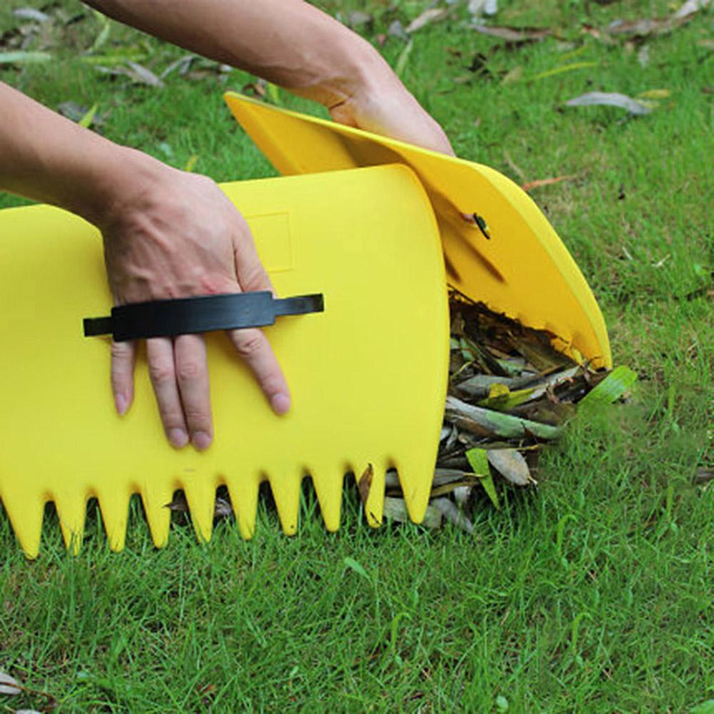 Cleaning Tool Leaf Grabbers Leaf Collectors Leaf Rake Garden And Yard Leaf Scoops Hand Rakes Portable Debris Hand Rake Yard