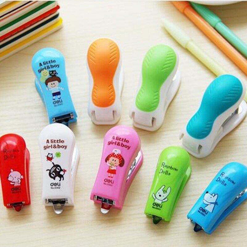 mini cartoon stapler office set stapler school student supplies office and school supplies
