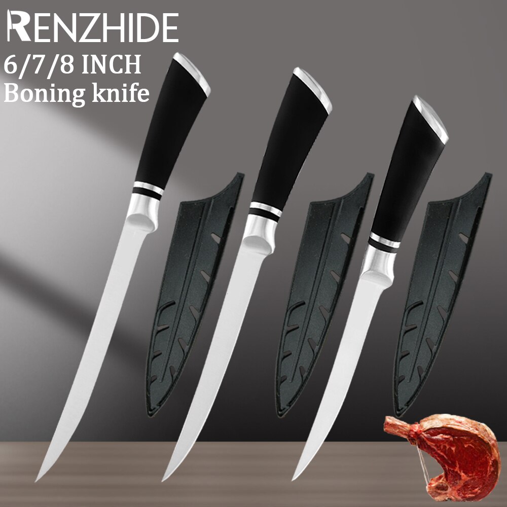 OOKUU Viking Couteau Japonais pour Chef, cuisine, avec aiguiseur, pour