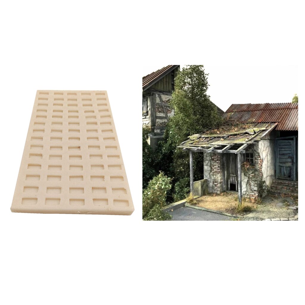 Molde para hacer ladrillos en miniatura a escala 1/35, mesa de arena, escena DIY, accesorios, juguetes creativos para niños